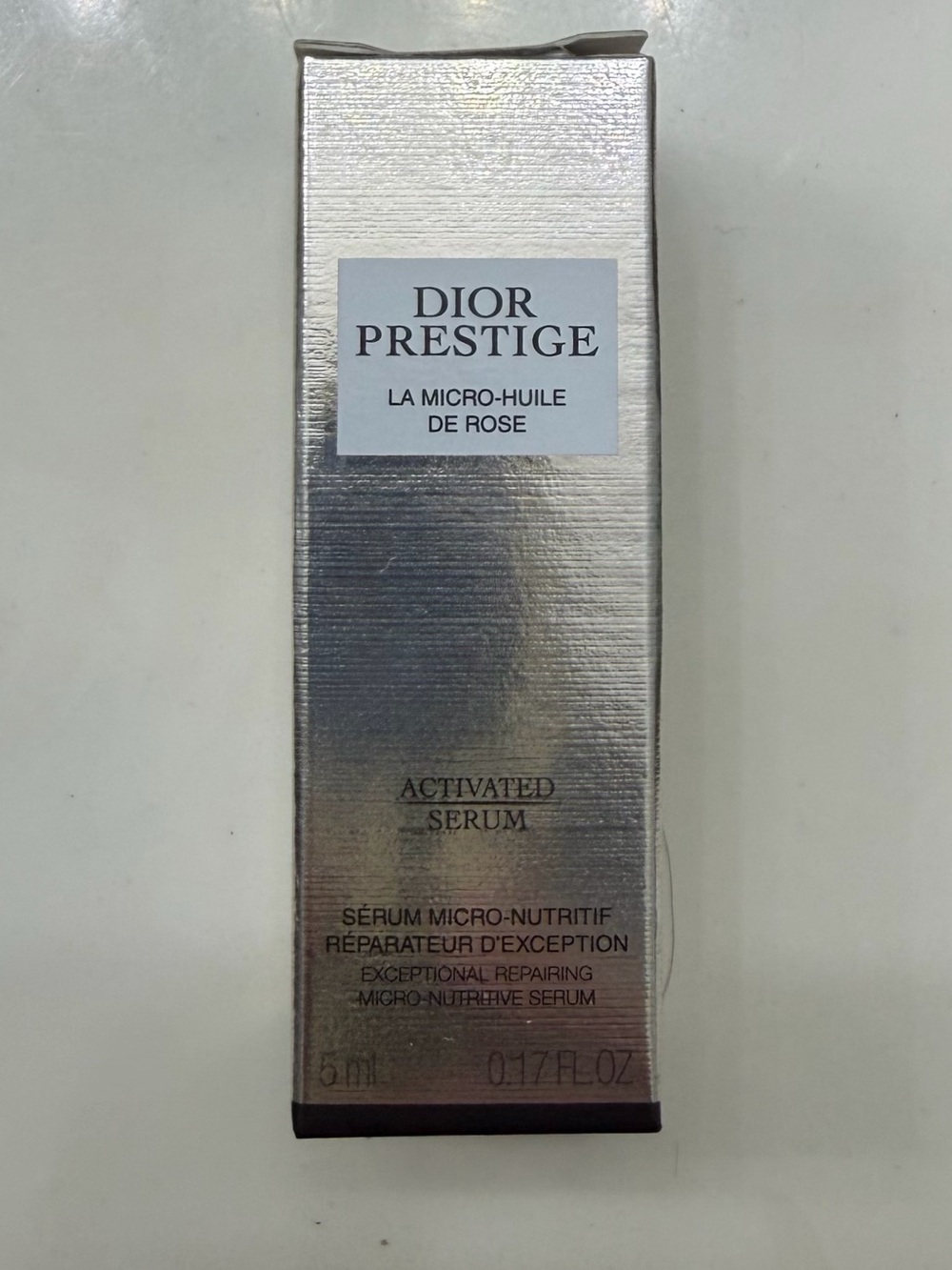 DIOR
PRESTIGE
LA MICRO-HUILE
DE ROSE
ACTIVATED
SERUM , 5ml, 0.17 FL OZ